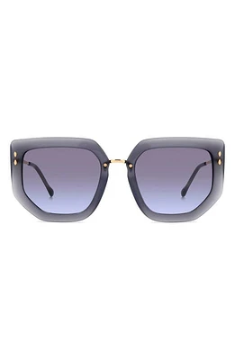 Isabel Marant 55mm Gradient Cat Eye Sunglasses in Grey Gold/Grey Shaded Blu at Nordstrom