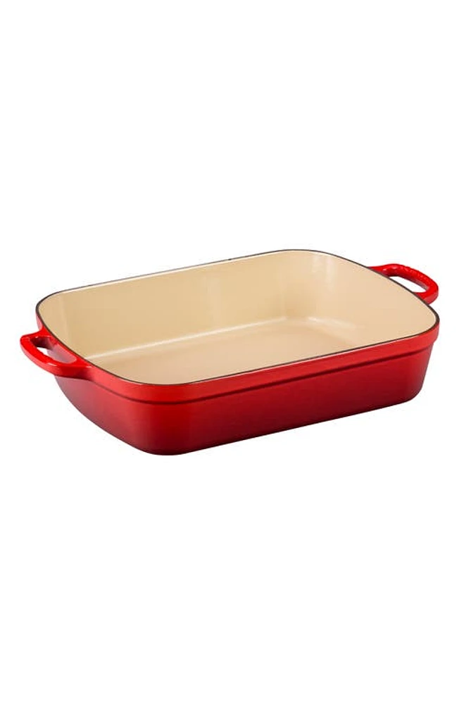 Le Creuset Signature 3 Quart Enameled Cast Iron Roaster in Cerise at Nordstrom