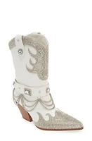 AZALEA WANG Bramwell Cowboy Boot White at Nordstrom,