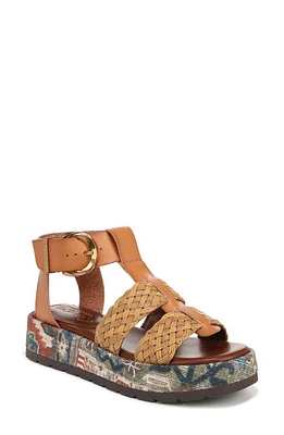 Circus NY by Sam Edelman Katy Woven Platform Sandal Redwood Brown/Natural Multi at Nordstrom,