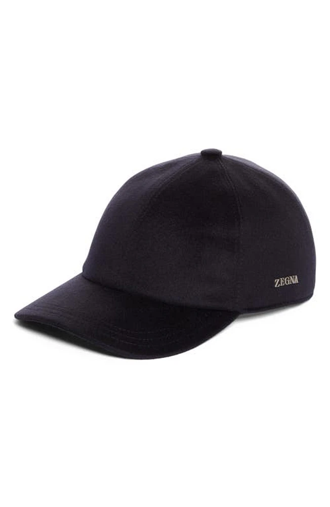 ZEGNA Cashmere Baseball Cap Navy at Nordstrom,