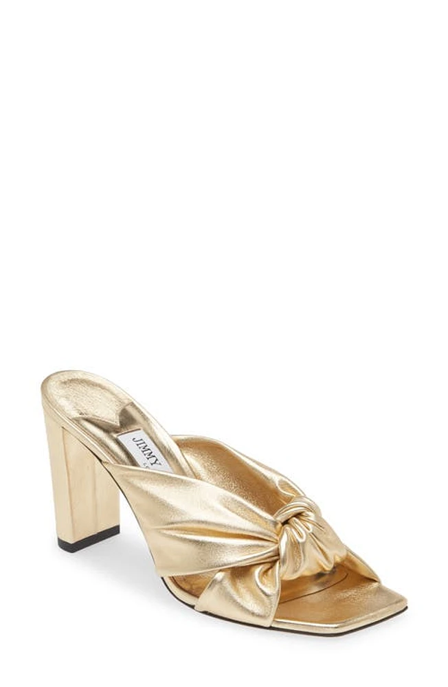 Jimmy Choo Avenue Slide Sandal Gold at Nordstrom,