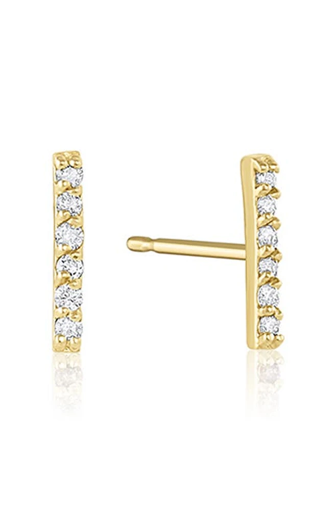 Set & Stones Cairo Diamond Stud Earrings in Yellow Gold at Nordstrom