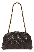 Bottega Veneta The Lauren 1980 Intrecciato Leather Clutch in Fondant/M Brass at Nordstrom