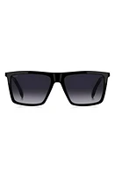 BOSS 56mm Flat Top Sunglasses in Black at Nordstrom