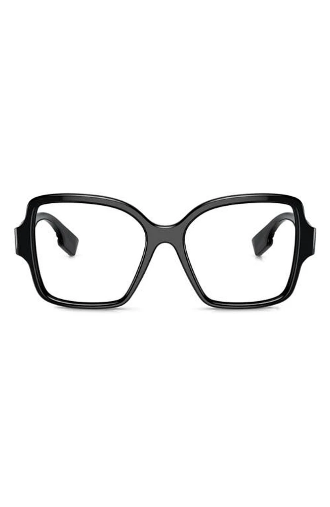 burberry 54mm Square Optical Glasses in Black at Nordstrom