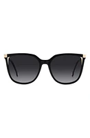 Carolina Herrera 54mm Rectangular Sunglasses in Black Beige at Nordstrom