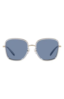 Tory Burch 53mm Square Sunglasses in Blue at Nordstrom