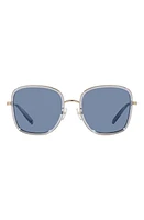 Tory Burch 53mm Square Sunglasses in Blue at Nordstrom