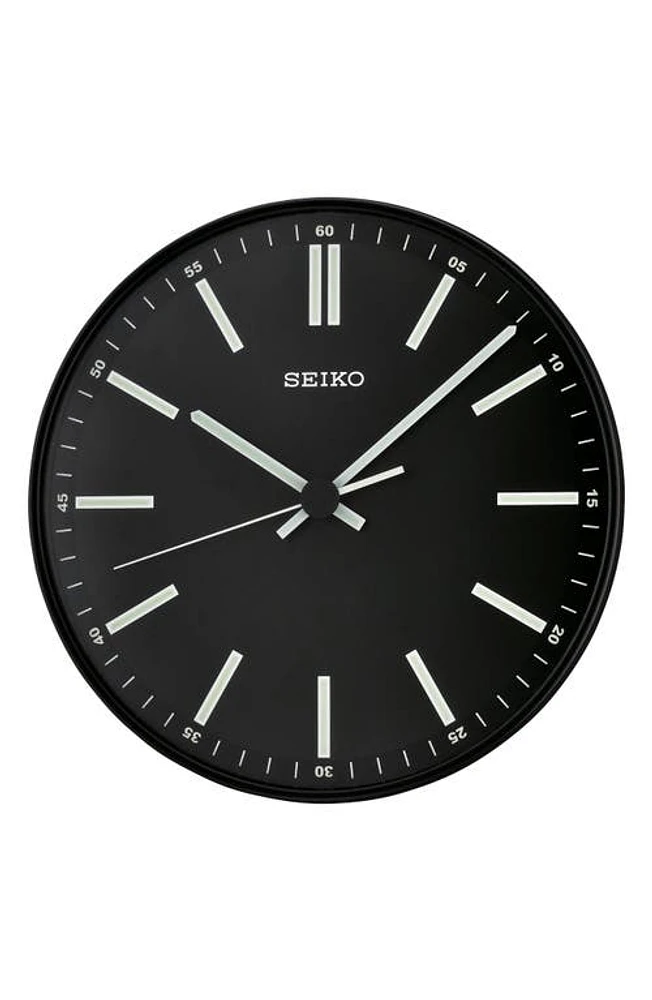 Seiko Landon Wall Clock in Black at Nordstrom