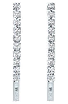 Ted Baker London Mellsie Icon Cubic Zirconia Drop Earrings in Silver Tone/Clear Crystal at Nordstrom