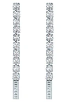 Ted Baker London Mellsie Icon Cubic Zirconia Drop Earrings in Silver Tone/Clear Crystal at Nordstrom