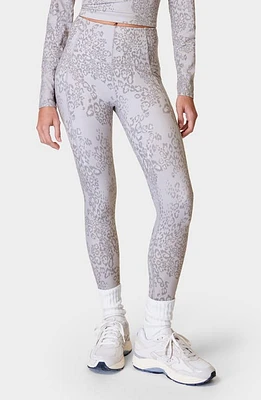 Sweaty Betty Super Soft Crop Yoga Leggings Grey Smokey Leopard Print at Nordstrom,