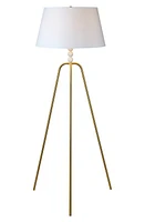 Renwil Bridget Floor Lamp in Satin Brass at Nordstrom