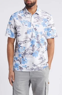 Tommy Bahama Waikiki Waves Floral IslandZone Piqué Polo Infinity Pool at Nordstrom,