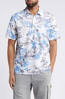 Tommy Bahama Waikiki Waves Floral IslandZone Piqué Polo Infinity Pool at Nordstrom,