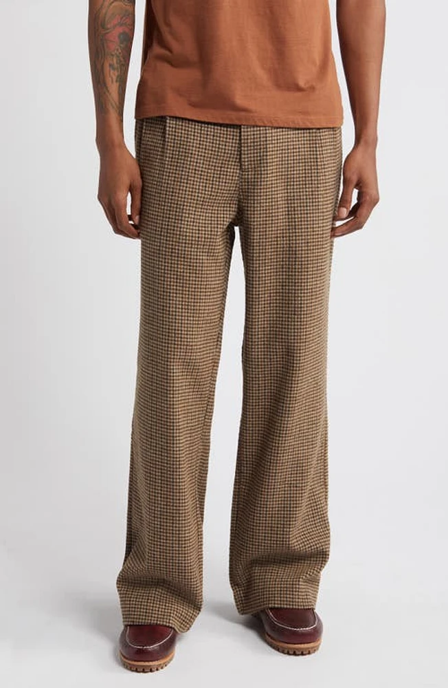 Elwood Houndstooth Pants in Brown at Nordstrom, Size 38