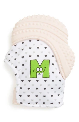 MUNCH MITT Teething Mitt in Pink Hearts at Nordstrom