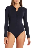 Sea Level Long Sleeve One-Piece Swimsuit at Nordstrom, Us