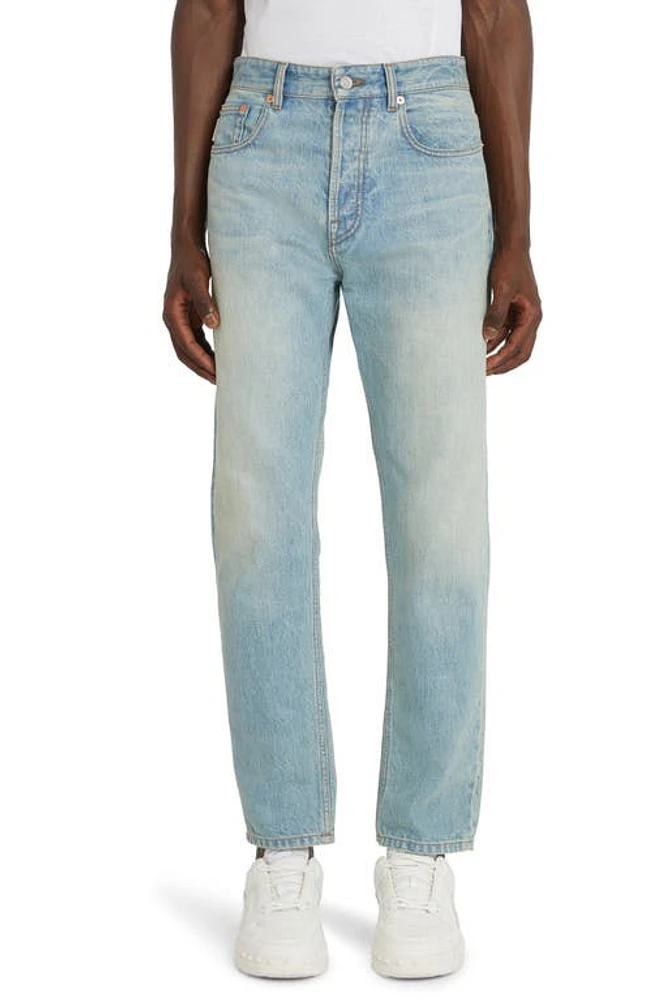 Valentino VLOGO Pocket Cotton Denim Jeans Blu Lav Chiaro at Nordstrom,