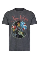 Lucky Brand Jimi Hendrix Flag Graphic T-Shirt Jet Black at Nordstrom,