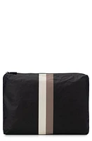 Aloha Collection Medium Water Resistant Tyvek Zip Pouch in Caffe On Black at Nordstrom