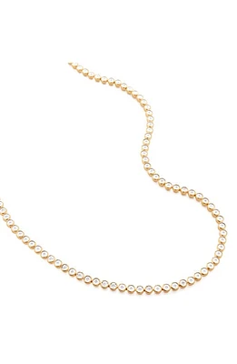 Monica Vinader Diamond Essential Tennis Necklace in 18Ct Gold Vermeil On Sterling at Nordstrom