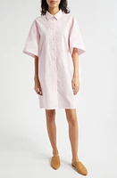 Marimekko Monolitti Unikko Poplin Shirtdress Light Pink at Nordstrom, Us