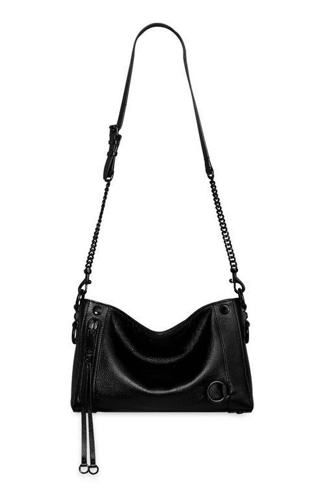 Rebecca Minkoff Mini Mab Leather Crossbody Bag in Black at Nordstrom