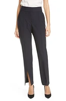 Judith & Charles Murakami Front Slit Stretch Wool Trousers in Black at Nordstrom, Size 8