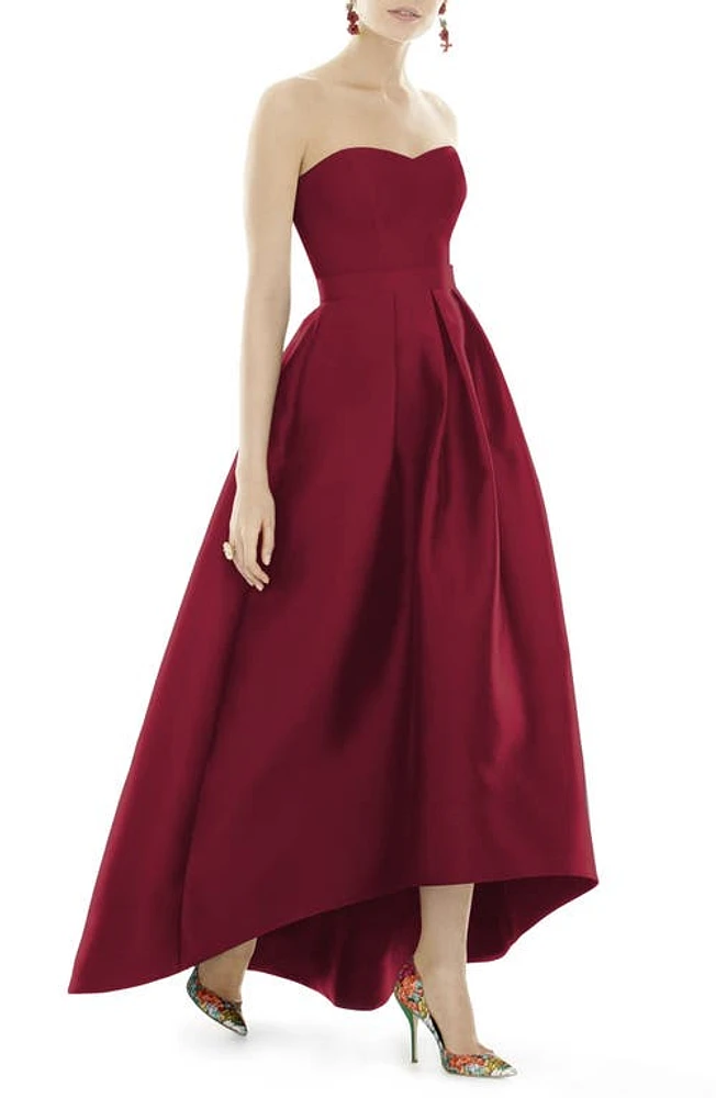 Alfred Sung Strapless High/Low Ballgown at Nordstrom,