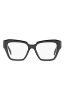 Prada 49mm Small Square Optical Glasses in Black at Nordstrom