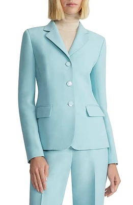 Lafayette 148 New York Academy Three-Button Wool & Silk Blazer Sea Grass at