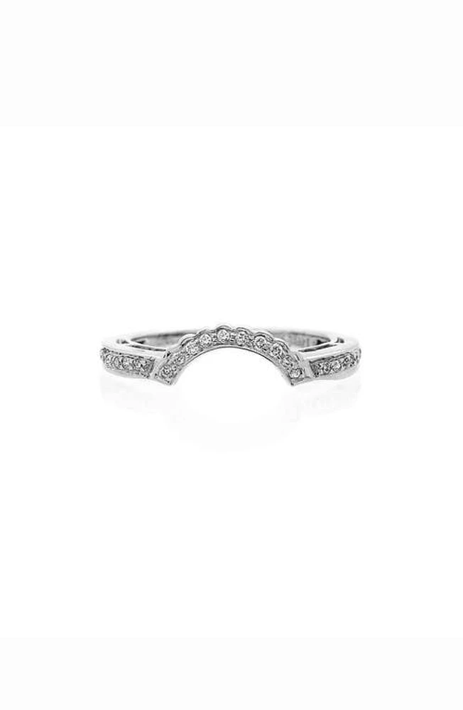 Sethi Couture True Romance Contour Band Ring in White Gold/Diamond at Nordstrom, Size 6.5