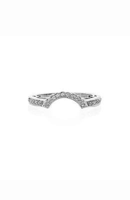 Sethi Couture True Romance Contour Band Ring in White Gold/Diamond at Nordstrom, Size 6.5