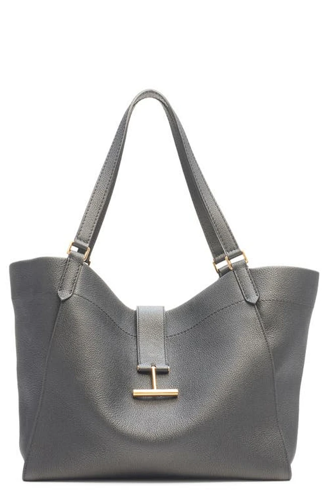 TOM FORD Large Tara Leather Tote in 1G003 Graphite at Nordstrom