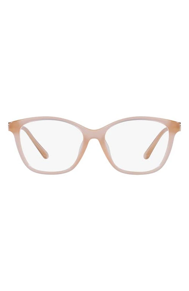 Michael Kors Boulder 55mm Square Optical Glasses in Milky Pink at Nordstrom