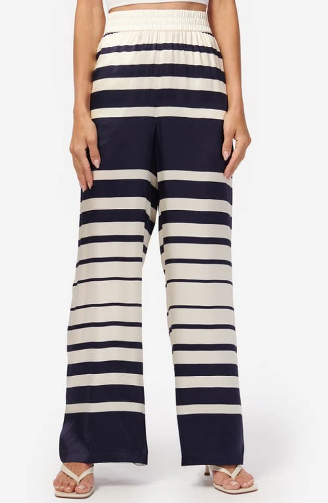 CAMI NYC Bleecker Stripe Silk Pants at Nordstrom,