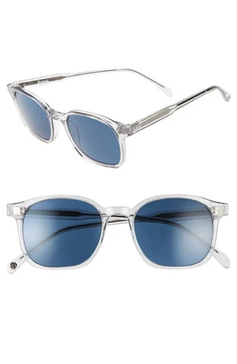 Brightside Dean 51mm Square Sunglasses in Grey Crystal/Indigo Blue at Nordstrom