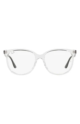 Ray-Ban 54mm Square Optical Glasses in Transparent at Nordstrom