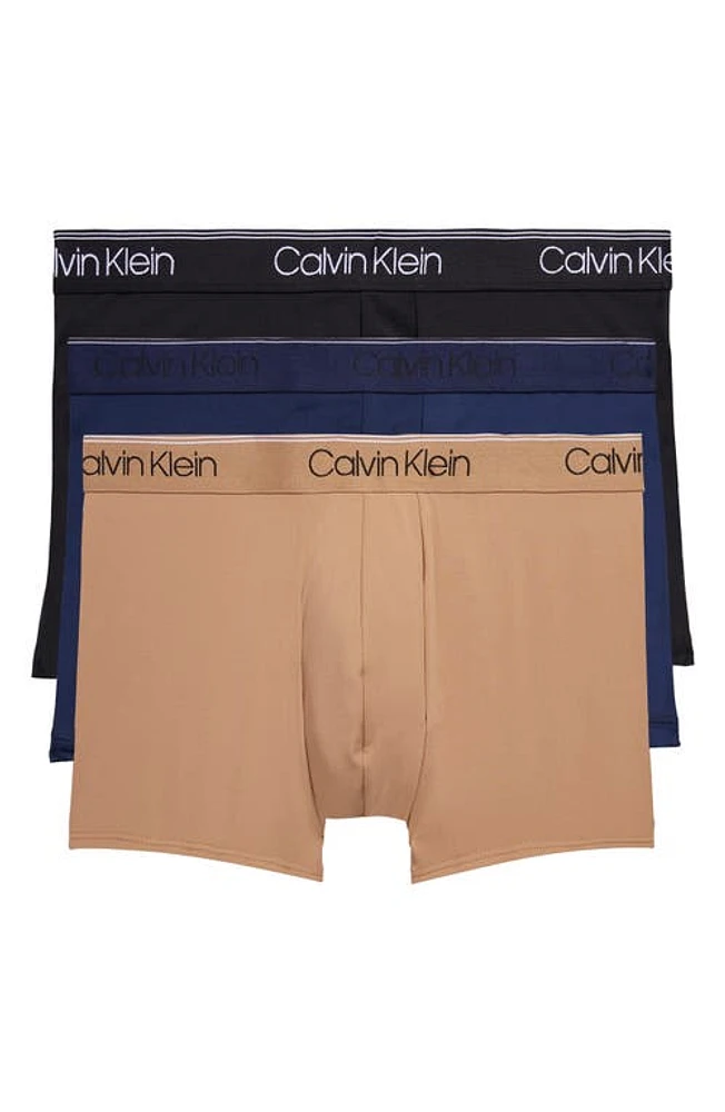 Calvin Klein 3-Pack Low Rise Microfiber Stretch Boxer Briefs at Nordstrom,