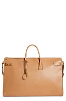 Saint Laurent Travel Sac de Jour Leather Tote in Vintage Brown/Gold at Nordstrom