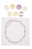 Lulujo Baby's First Year - Isn't She Lovely Muslin Blanket & Milestone Card Set in Pink at Nordstrom