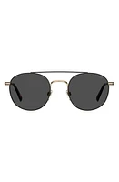 levi's 54mm Round Sunglasses in Gold /Grey at Nordstrom