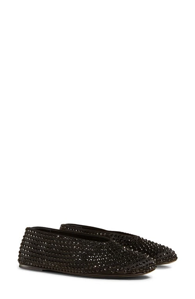 Khaite Marcy Embellished Flat Black at Nordstrom,