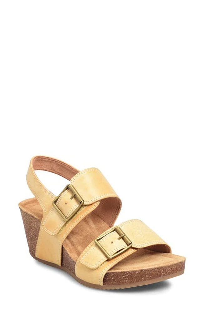 Comfortiva Erlina Wedge Sandal Mexico Yellow at Nordstrom,