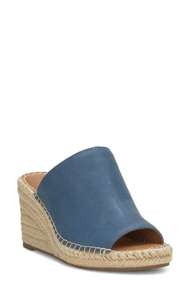 Lucky Brand Cabriah Espadrille Platform Wedge Slide Sandal Light Blue at Nordstrom,