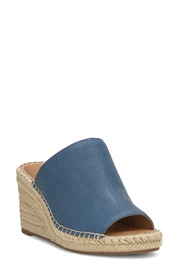 Lucky Brand Cabriah Espadrille Platform Wedge Slide Sandal Light Blue at Nordstrom,