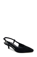 Kenneth Cole New York Martha Kitten Heel Slingback Pump Black Suede at Nordstrom,