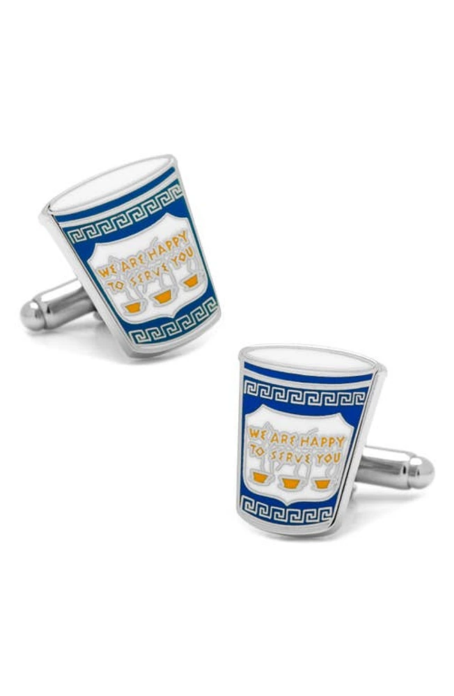 Cufflinks, Inc. Greek Coffee Cup Cuff Links in Blue at Nordstrom